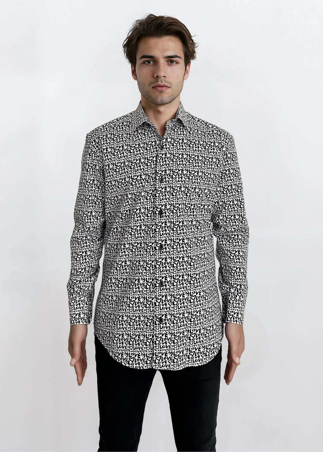 Masutto Shirt | BLOOM-05 SLEEVE BUTTON DOWN SHIRT