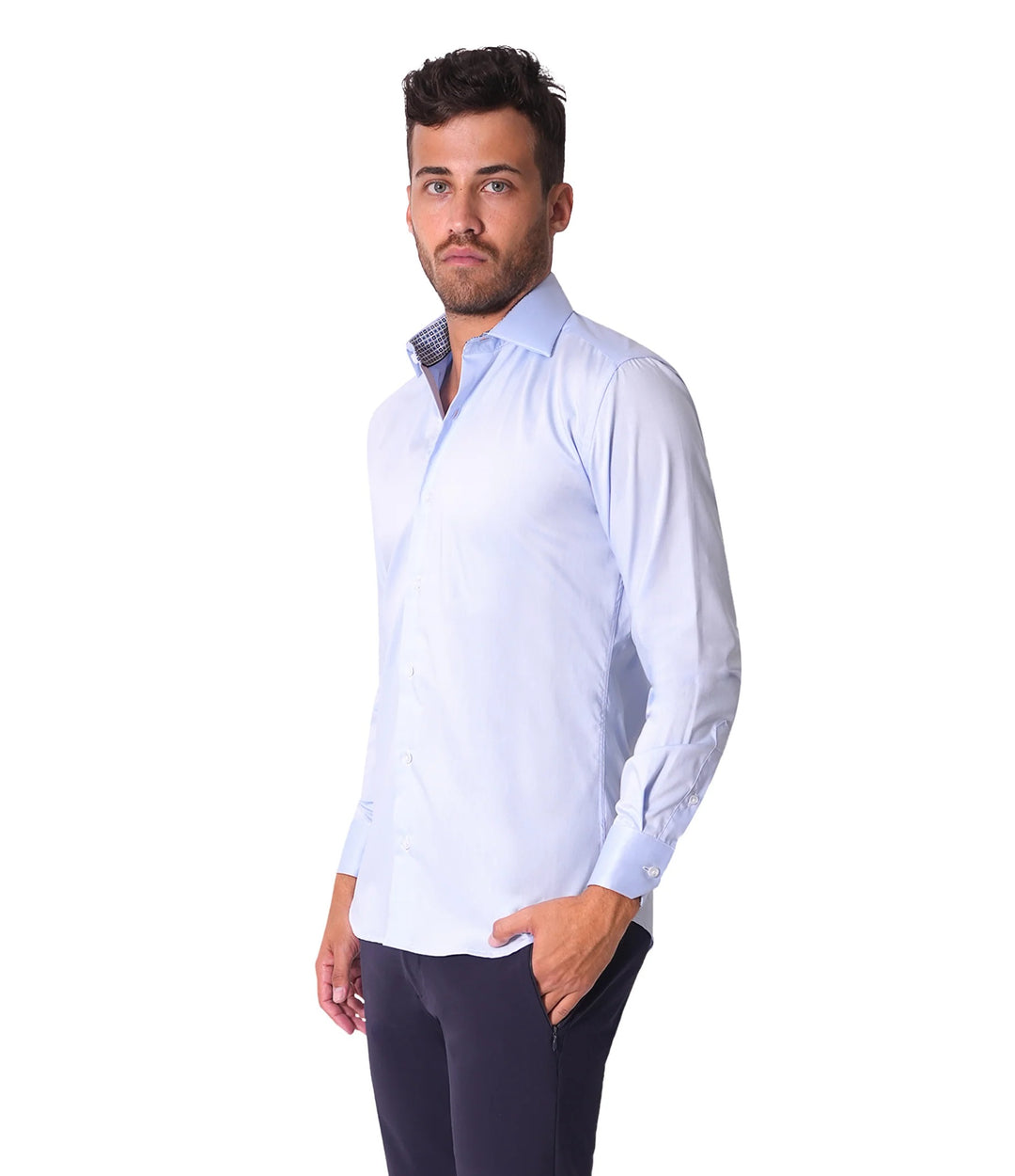 Bertigo Shirt | Austen Blue Twil Shirt