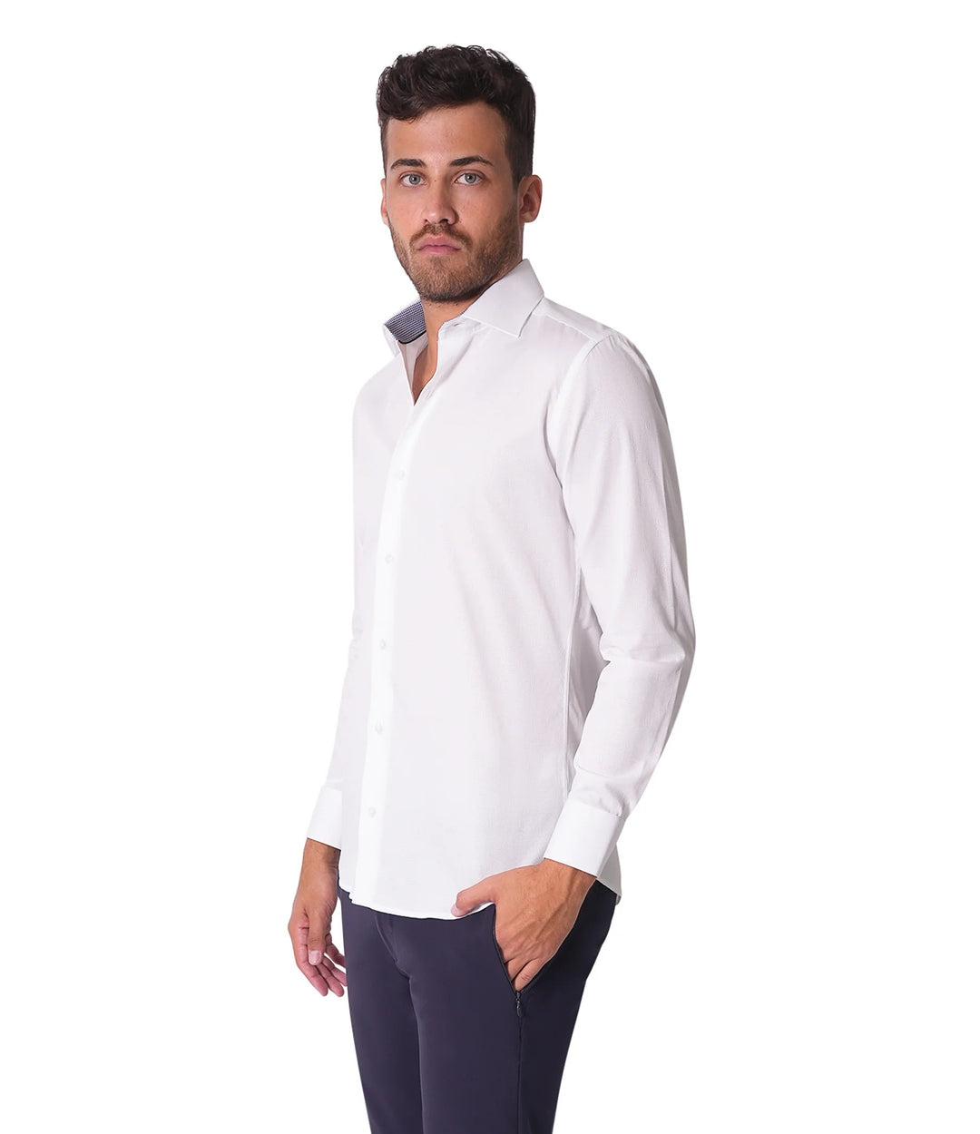 Bertigo Shirt | Dean Paisley White Shirt