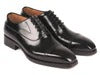Paul Parkman Goodyear Welted Cap Toe Oxfords Black Polished Leather (ID#056BLK84) - Men Fashion
