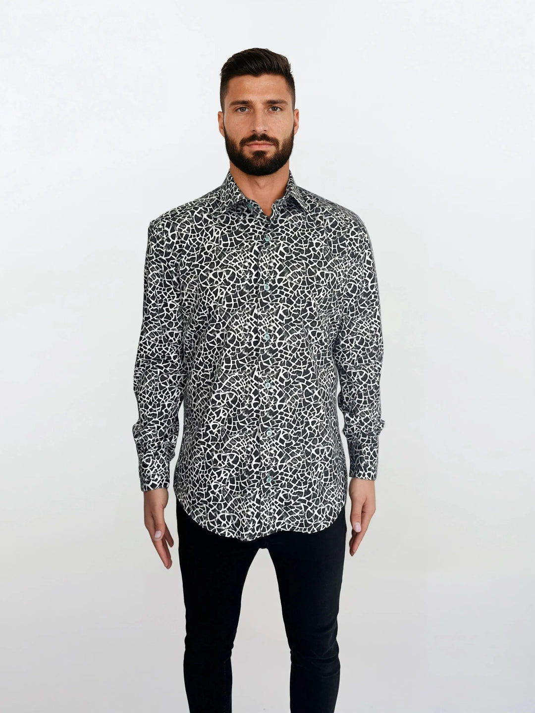 Masutto Shirt | OLIVER-18 SLEEVE BUTTON DOWN SHIRT