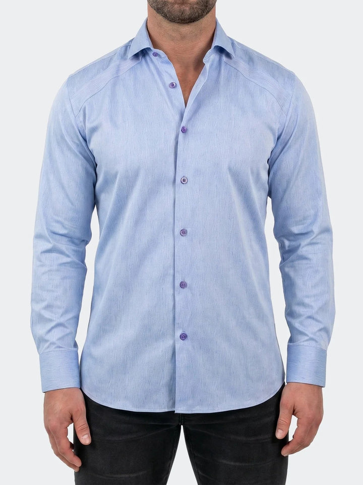 Maceoo Shirt | General Dress Shirt LS Woven Unknown0011 Blue
