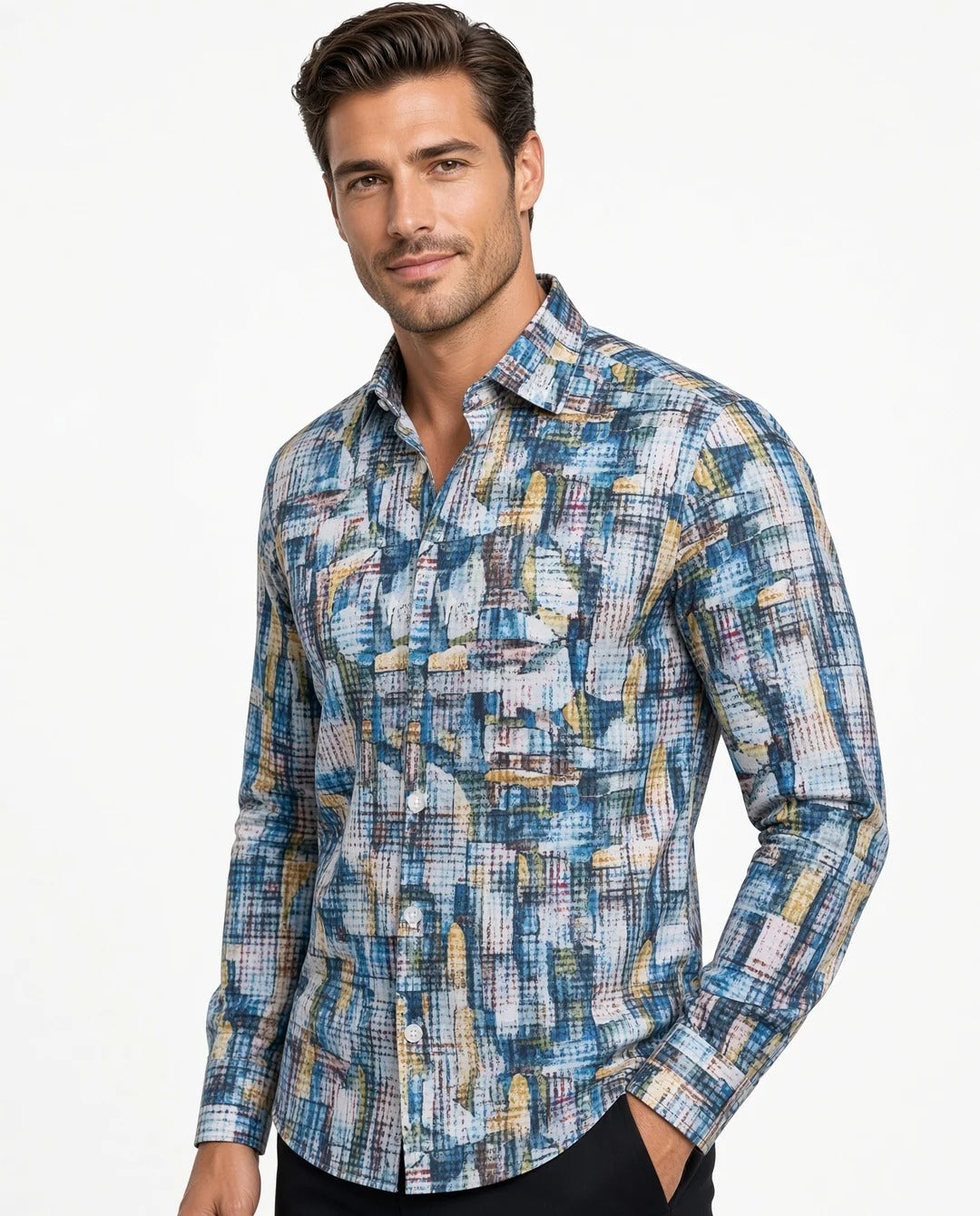 Masutto Shirt | ROBINIO-92 LONG SLEEVE BUTTON DOWN SHIRT