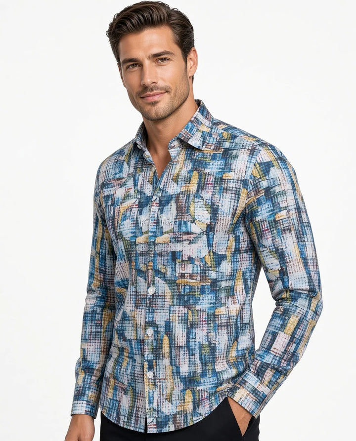 Masutto Shirt | ROBINIO-92 LONG SLEEVE BUTTON DOWN SHIRT
