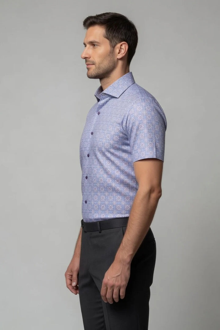 Masutto Short-Sleeve Shirt | BASTONI-06