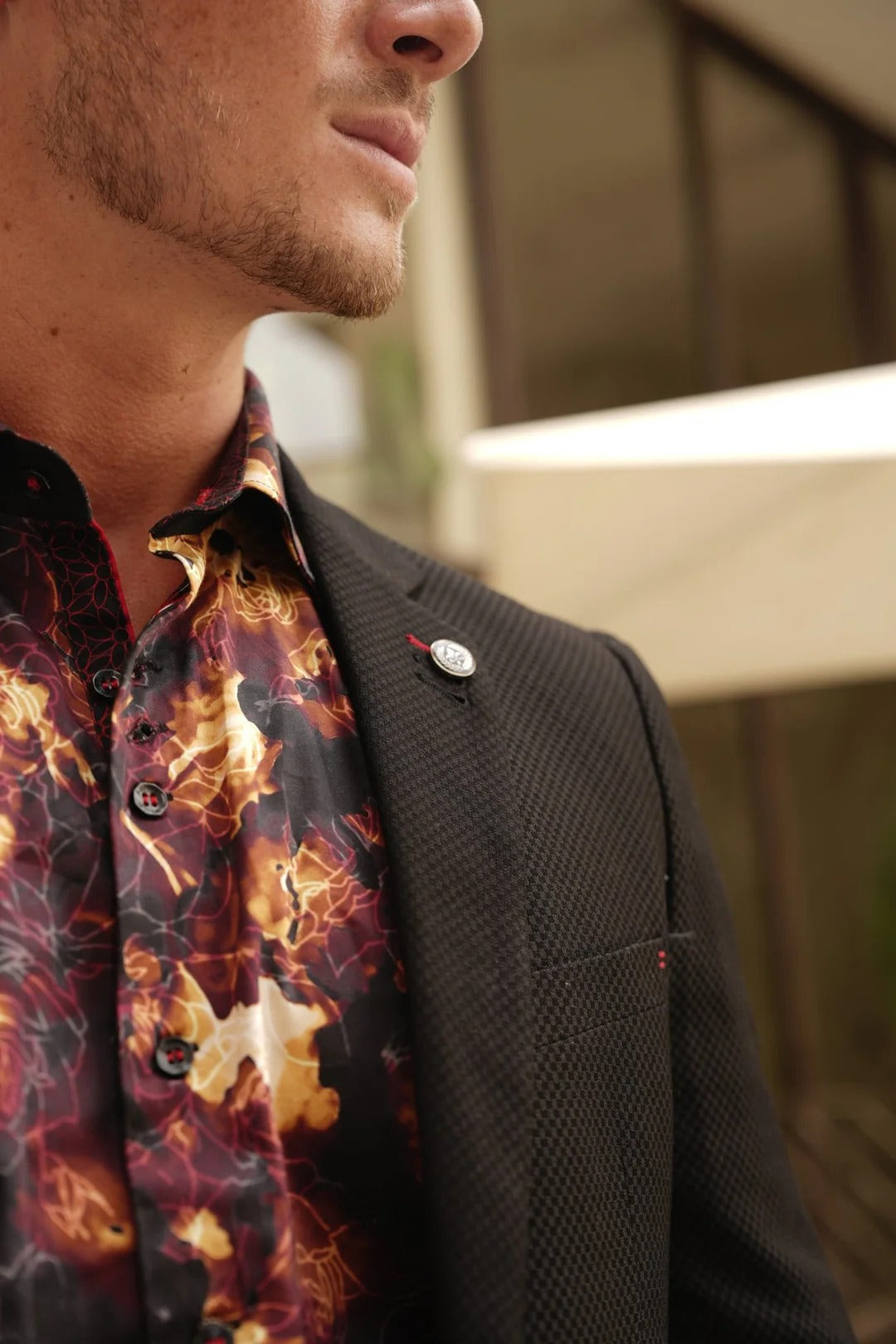Au Noir Stretch Blazer | Giancarlo Brown