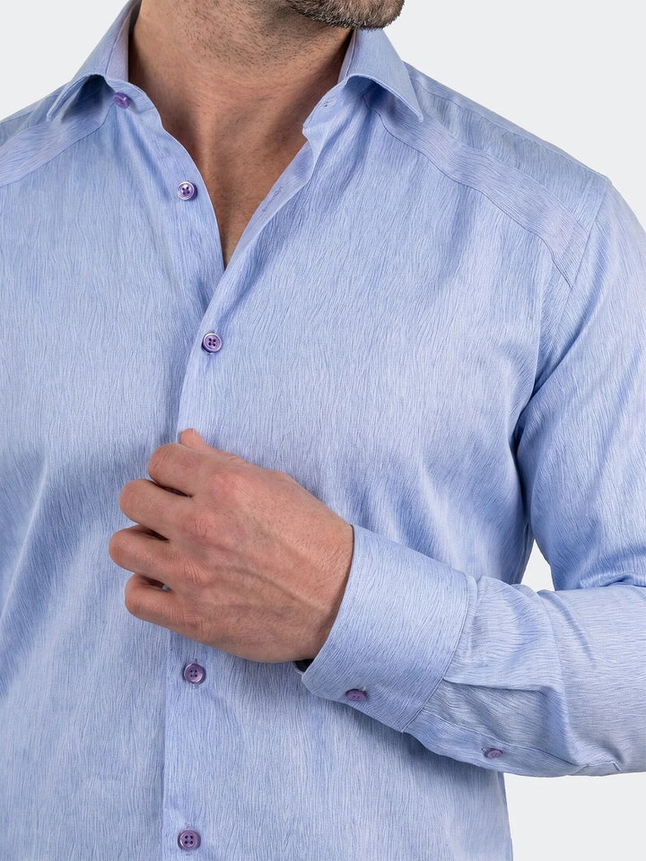 Maceoo Shirt | General Dress Shirt LS Woven Unknown0011 Blue