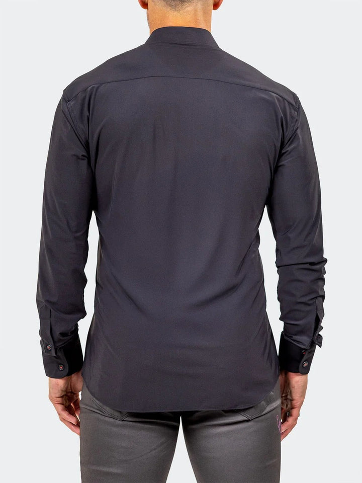Maceoo Stretch Shirt | Eins Marthyr3013 Black
