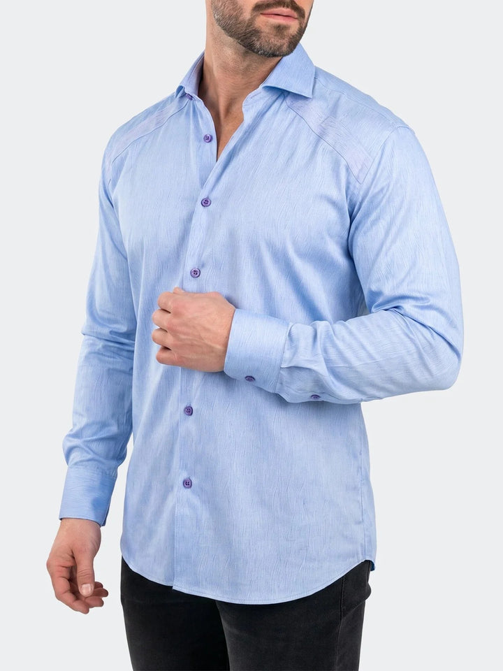 Maceoo Shirt | General Dress Shirt LS Woven Unknown0011 Blue