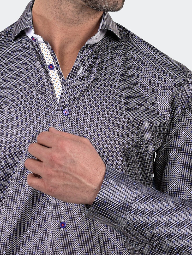 Maceoo Stretch Shirt | Einstein Dress Shirt LS Stretch Unknown3256 Blue
