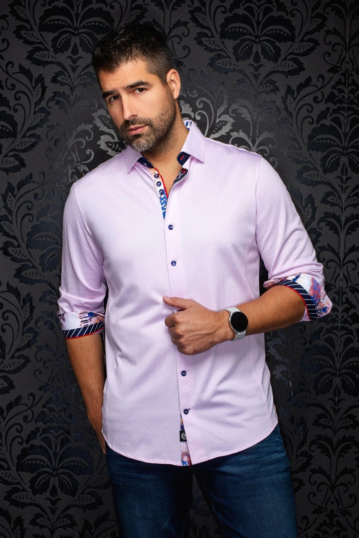 Au Noir Stretch Shirt | Ironbark Light Pink
