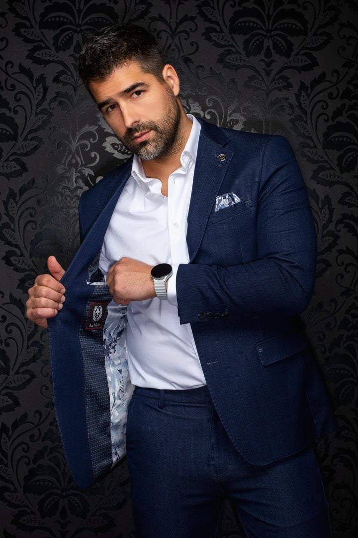 Au Noir Stretch Blazer | Blazer Sullivan Dark Blue