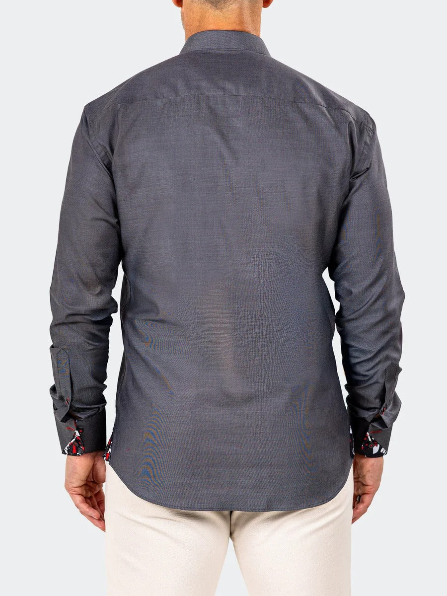 Maceoo Stretch Shirt | Eins Marthyr0028 Black