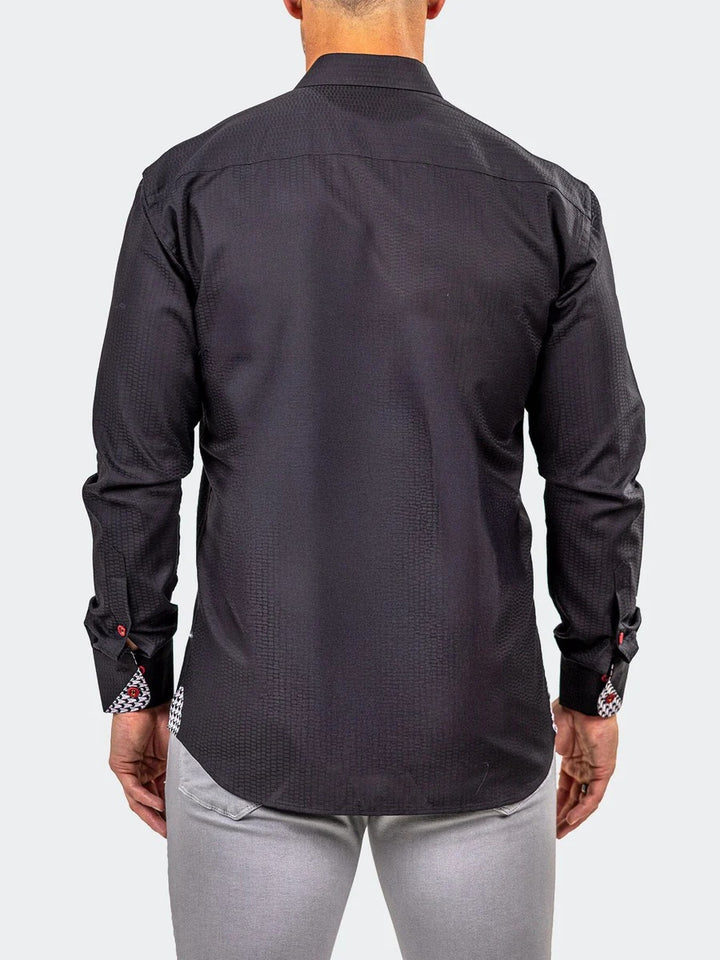 Maceoo Stretch Shirt | Eins Marthyr0040 Black