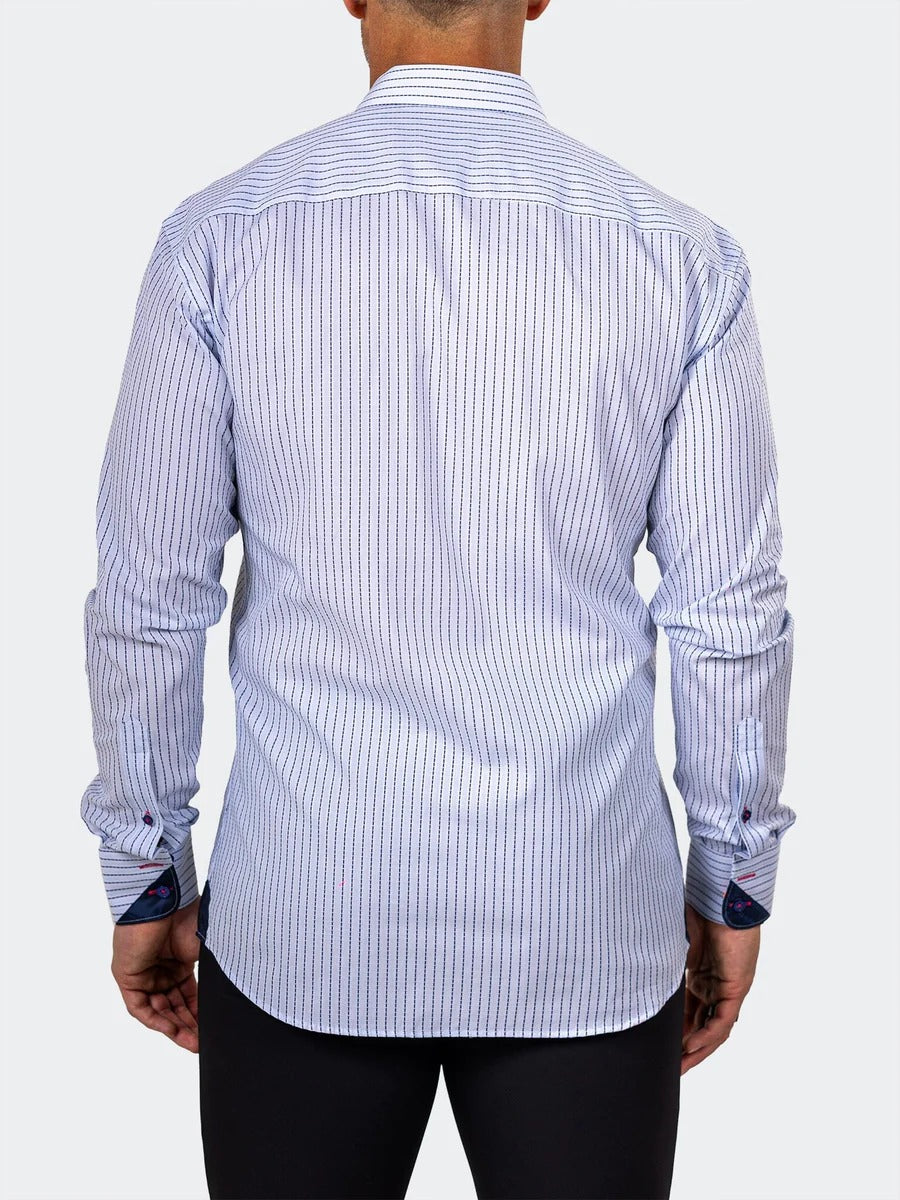 Maceoo Stretch Shirt | Eins Marthyr0066 Blue