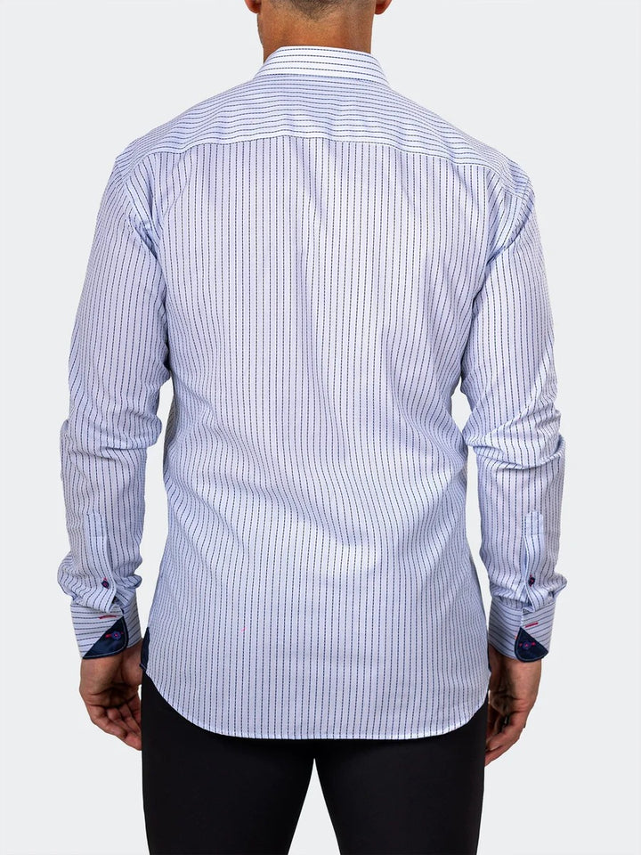 Maceoo Stretch Shirt | Eins Marthyr0066 Blue