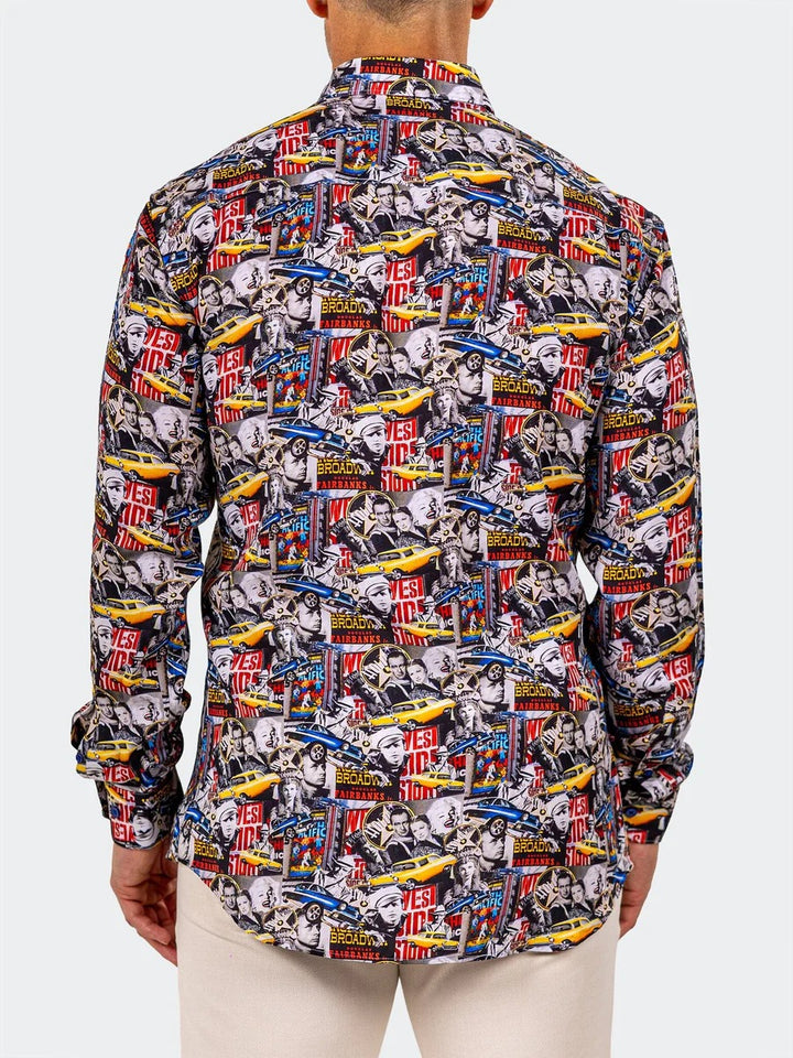 Maceoo Stretch Shirt | Fibonacci Marthyr0321 Black