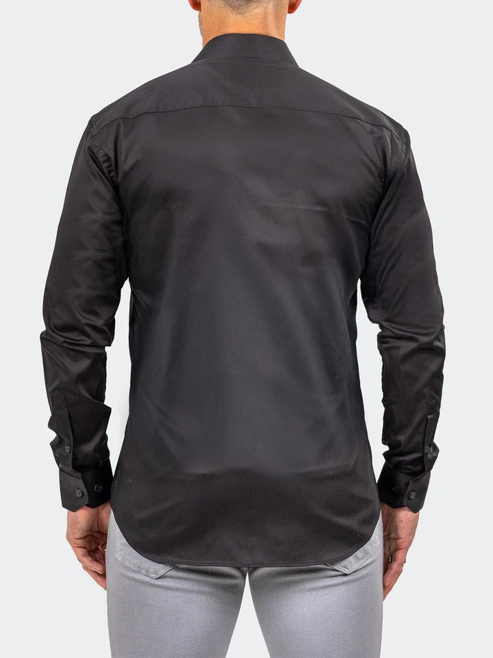 Maceoo Stretch Shirt | Stone Marthyr0334 Black