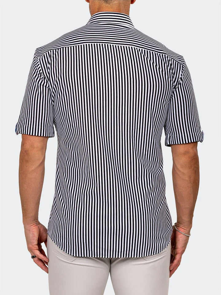 Maceoo Stretch Short-Sleeve Shirt | Galileo Marthyr3006 White