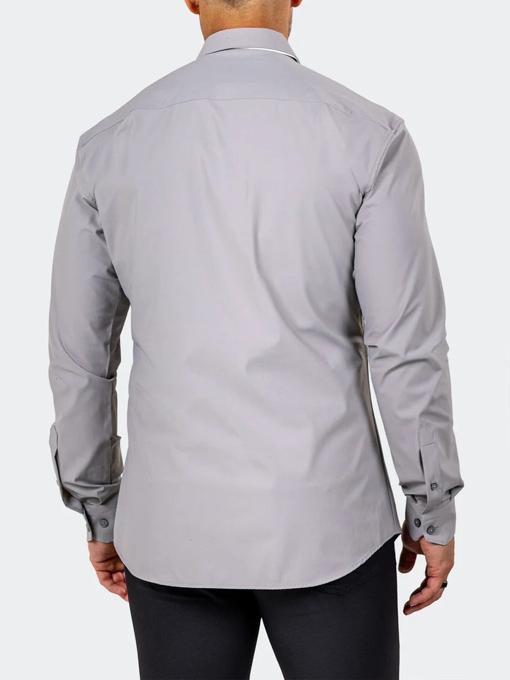 Maceoo Stretch Shirt | Fibzip Marthyr3024 Grey
