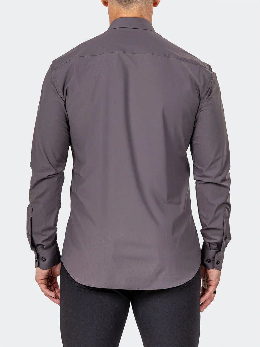 Maceoo Stretch Shirt | Fibzip Marthyr3025 Brown