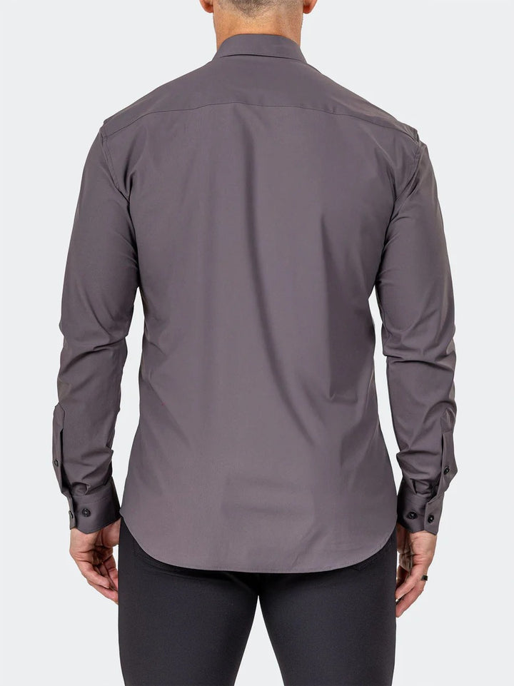 Maceoo Stretch Shirt | Fibzip Marthyr3025 Brown