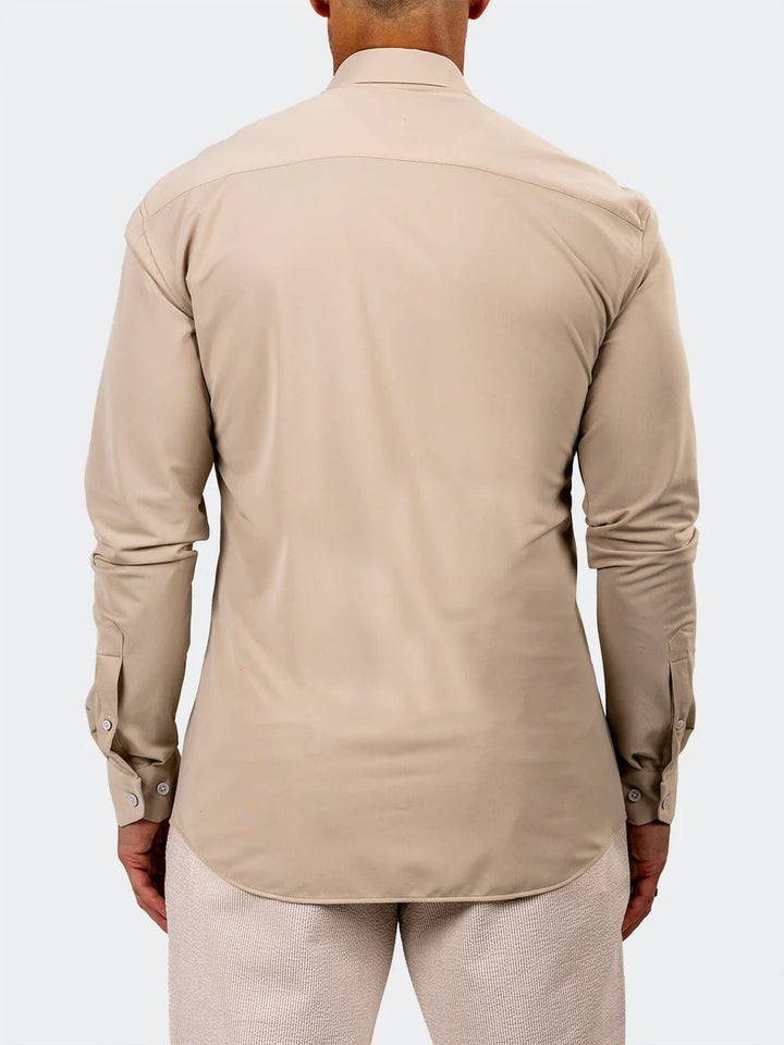 Maceoo Stretch Shirt | Fibzip Marthyr3027 Brown