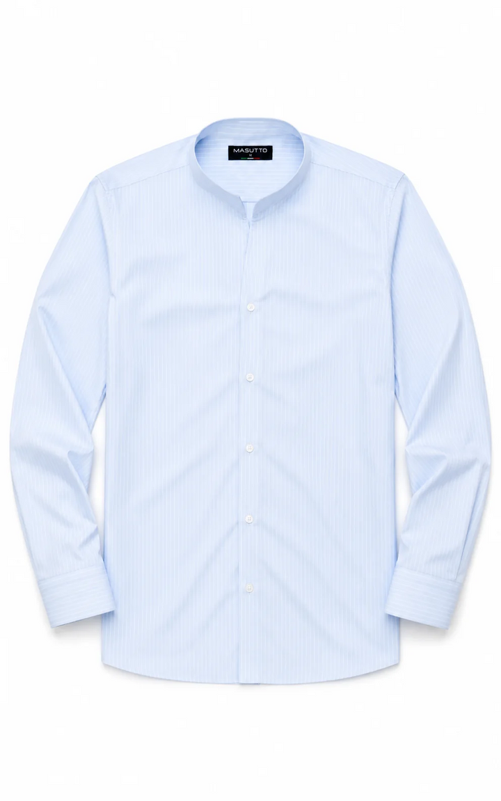 Masutto Shirt | OSLO-02 LONG SLEEVE SHIRT TULIP COLLAR