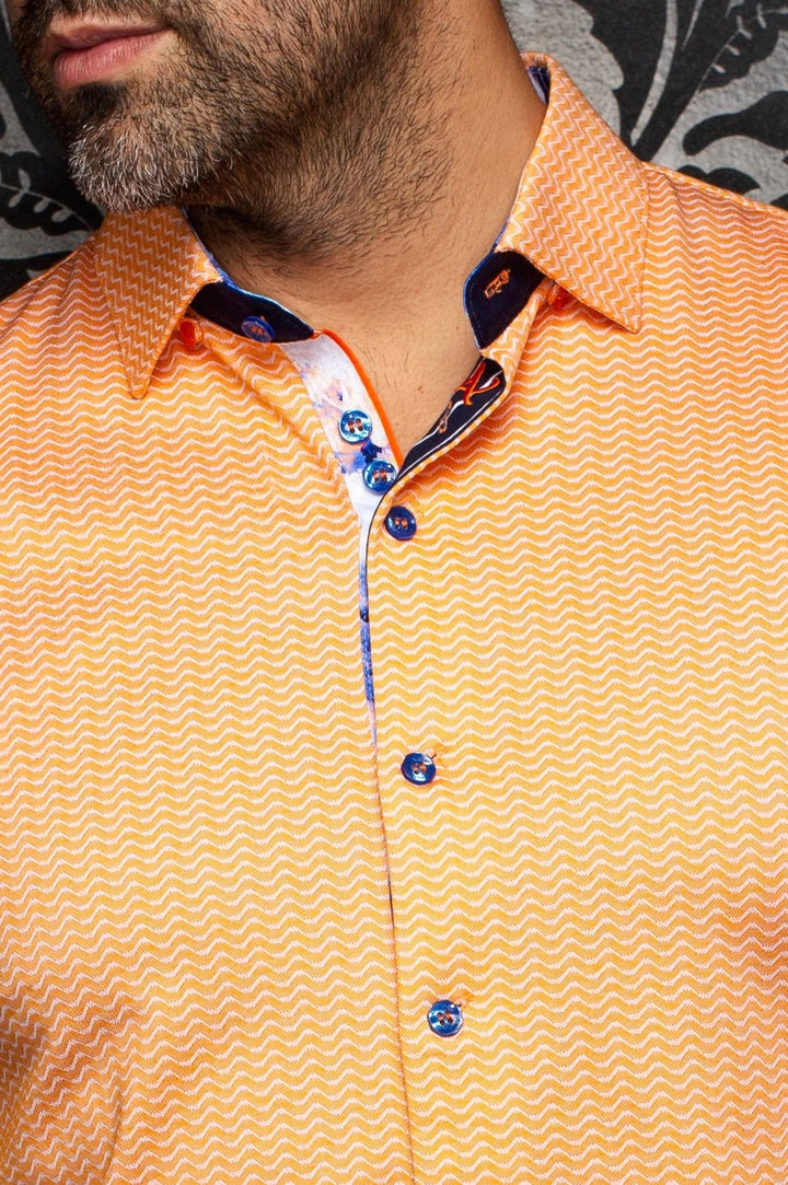 Au Noir Stretch Shirt | Ironbark Orange