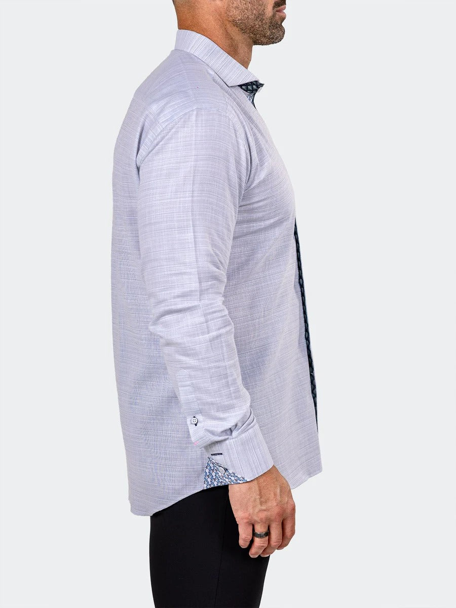 Maceoo Stretch Shirt | Eins Marthyr0016 Grey