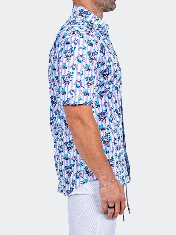 Maceoo Stretch Short-Sleeve Shirt | Galileo Marthyr0263 White