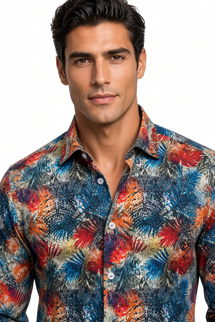 Masutto Shirt | GARCIA-05 LONG SLEEVE BUTTON DOWN SHIRT