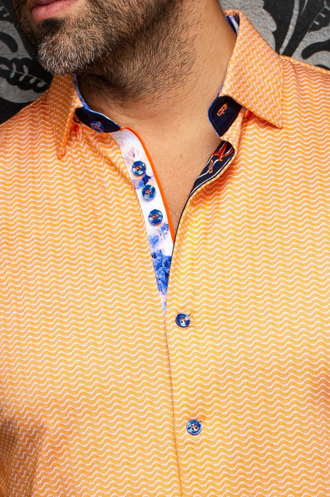 Au Noir Stretch Shirt | Ironbark Orange