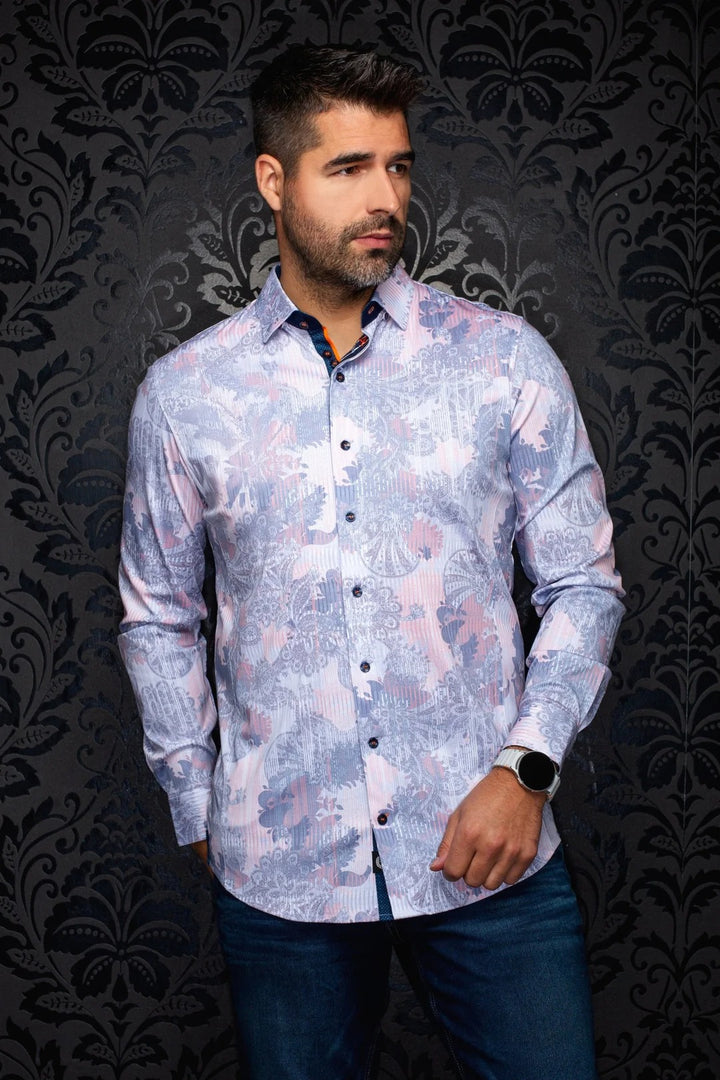 Au Noir Stretch Shirt | Kalimantan White Peach