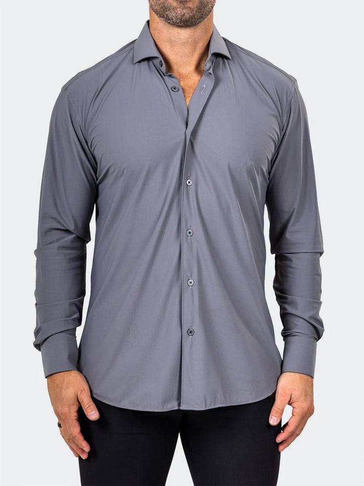 Maceoo Stretch Shirt | Eins Marthyr3014 Grey
