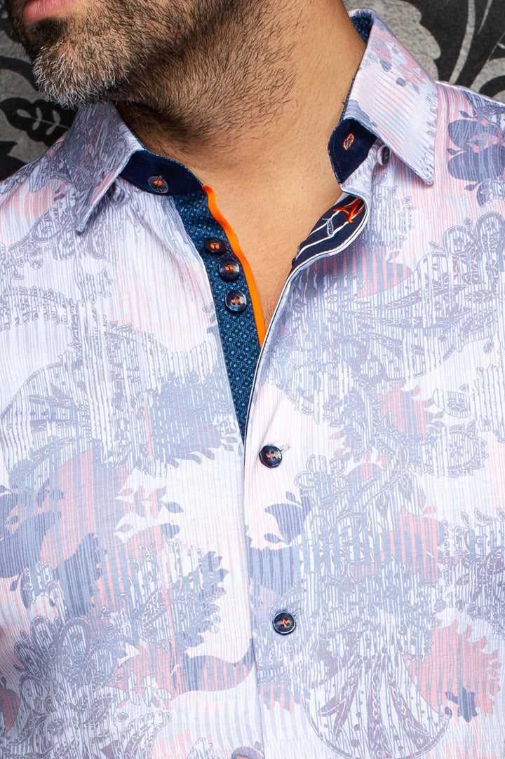 Au Noir Stretch Shirt | Kalimantan White Peach