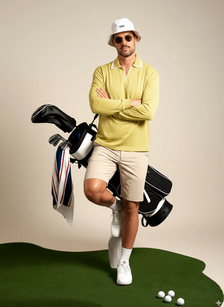 Maceoo Stretch Polos | Polo Knit Ascension0003 Yellow