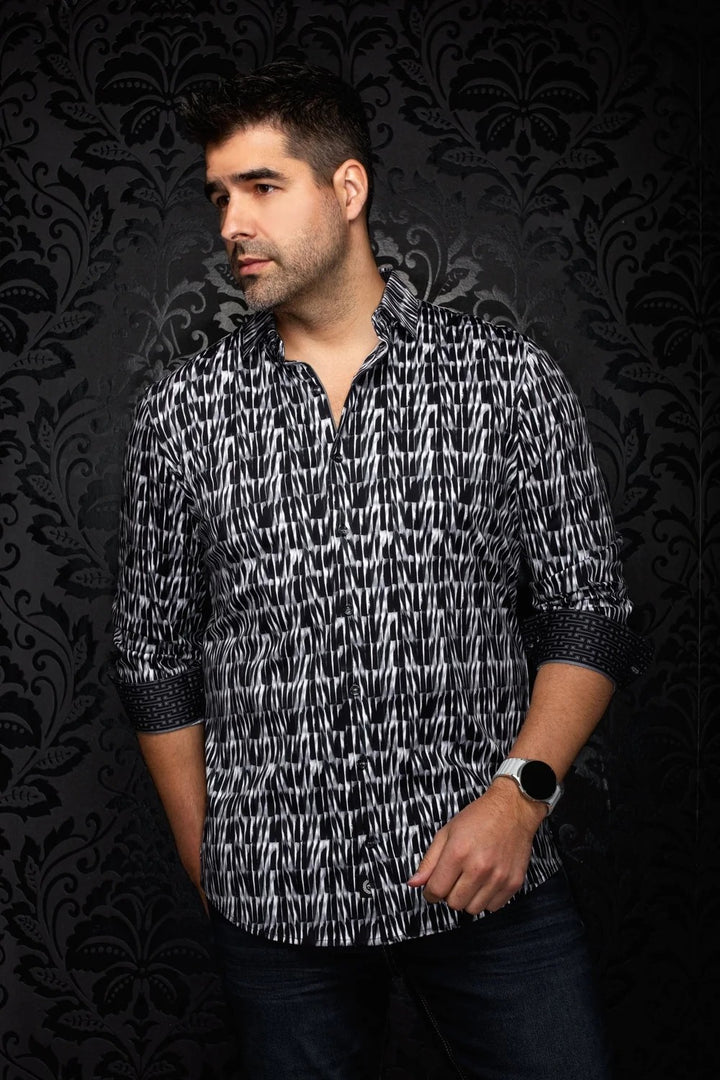 Au Noir Stretch Shirt | Darian Black