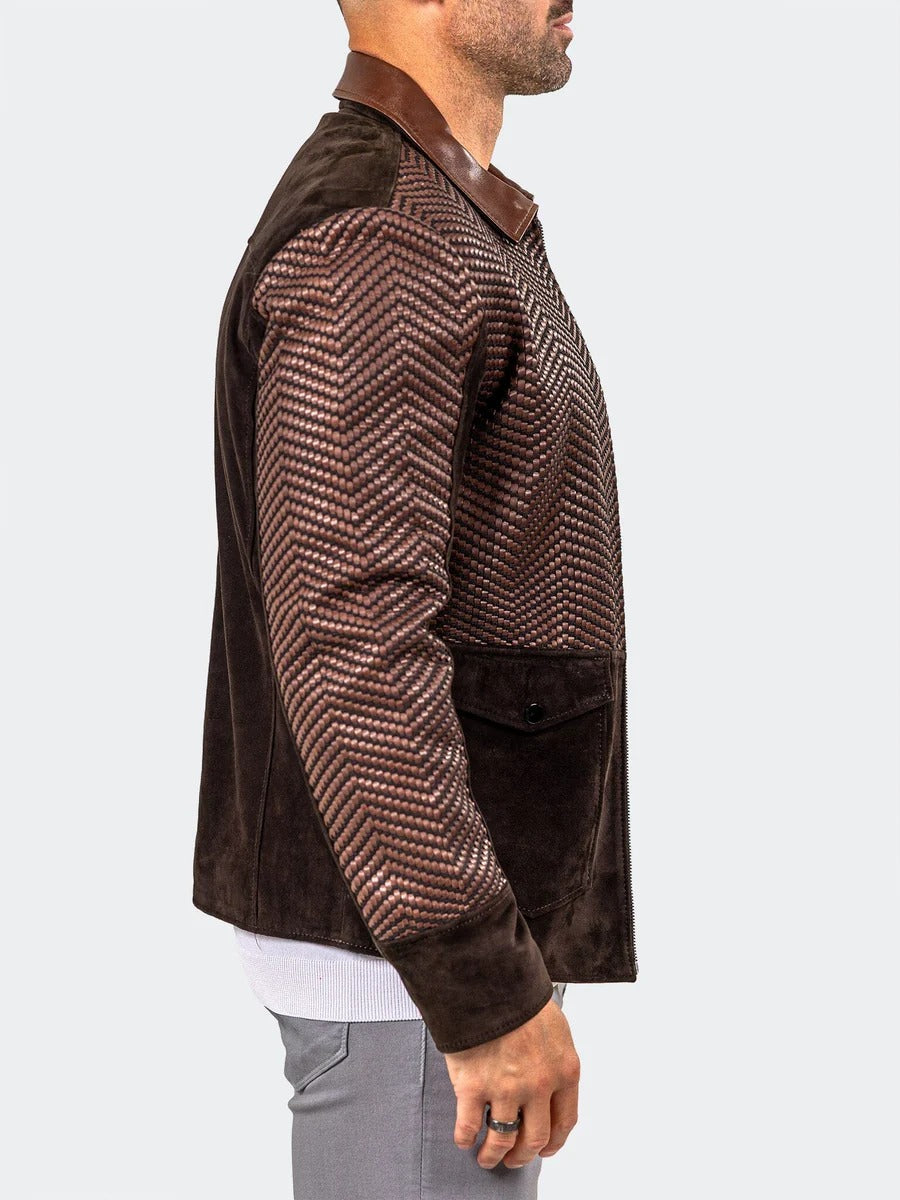 Maceoo Jacket | Leather Marthyr013 Brown