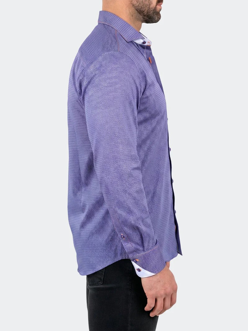 Maceoo Stretch Shirt | Einstein Dress Shirt LS Stretch Unknown3282 Blue