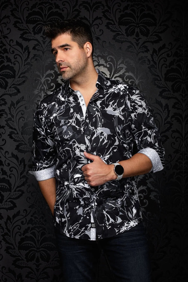 Au Noir Stretch Shirt | Belmonte Black