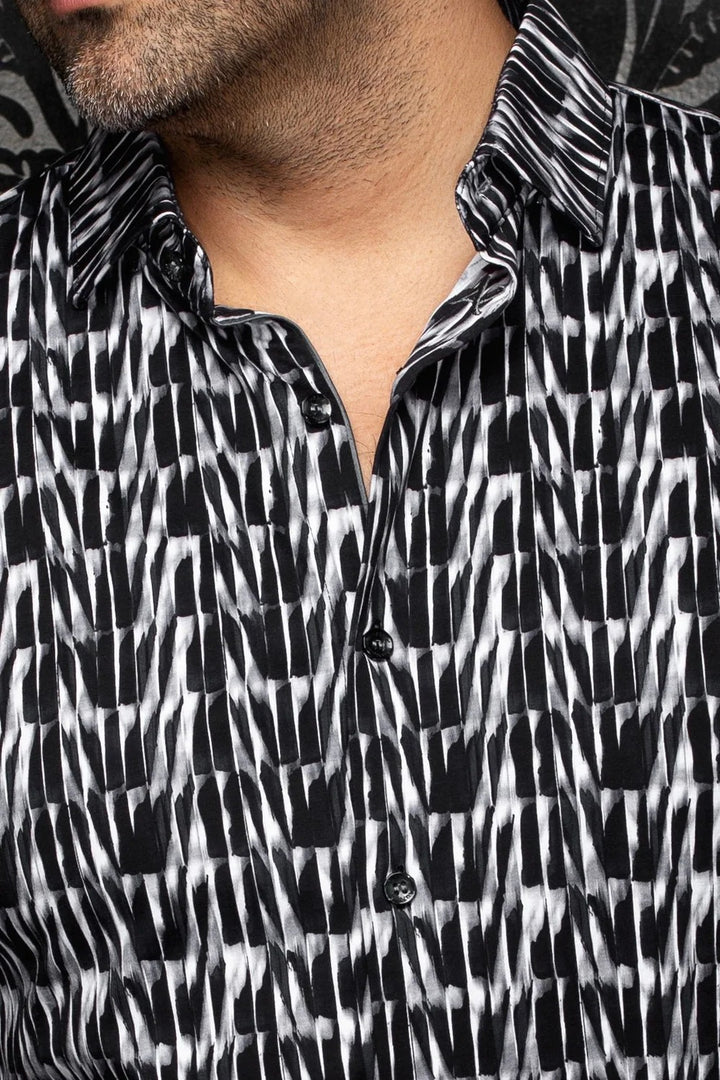 Au Noir Stretch Shirt | Darian Black