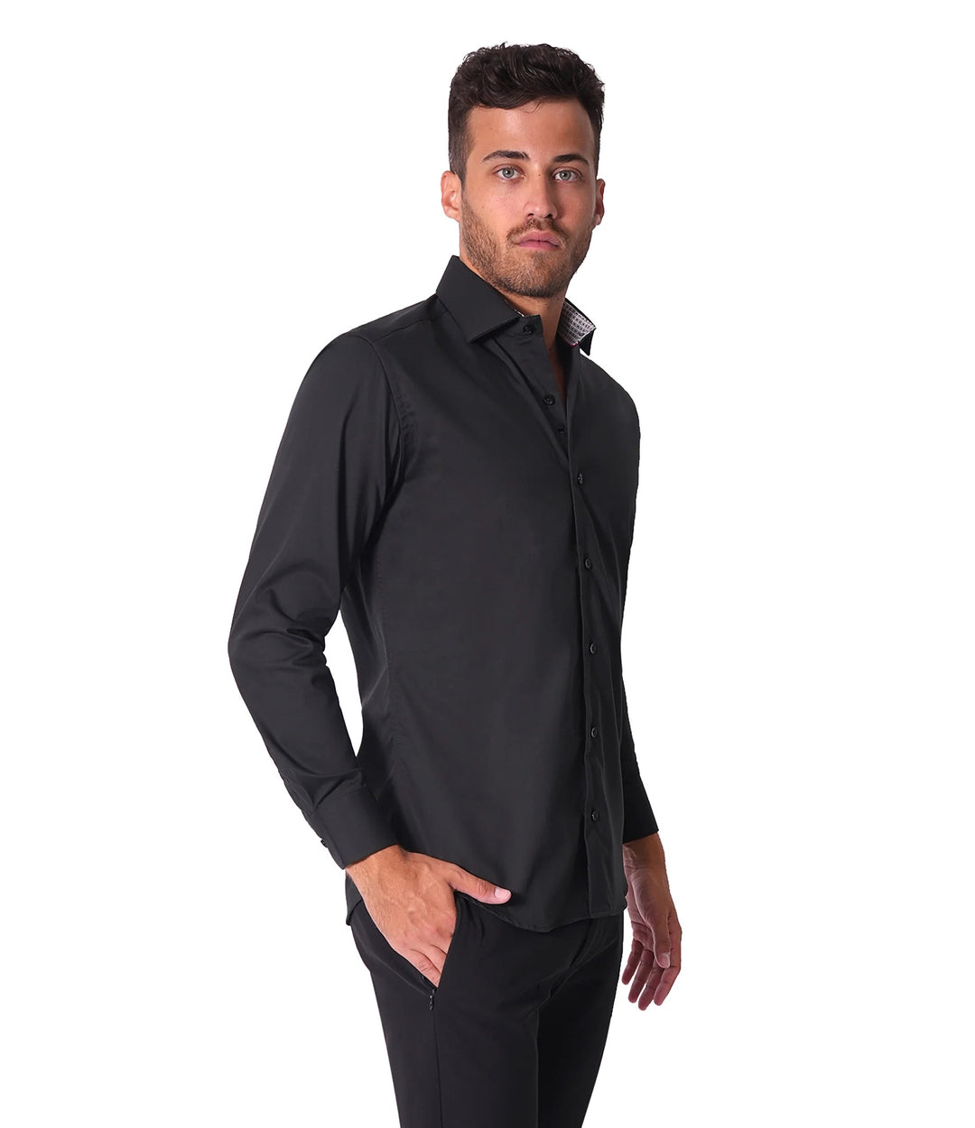 Bertigo Shirt | Austen Black Twil Shirt