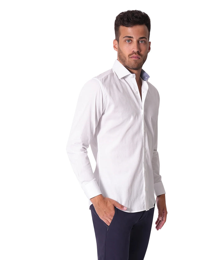 Bertigo Shirt | Dean Paisley White Shirt
