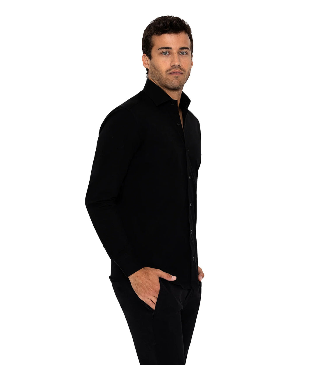 Bertigo Shirt  | Cooper Black Knit Shirt