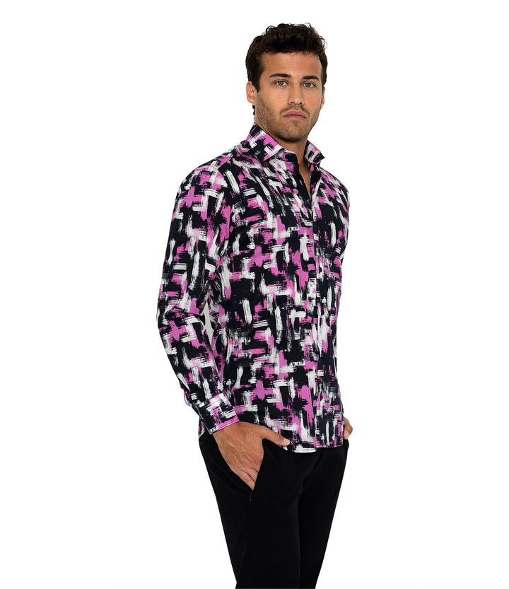 Bertigo Shirt  | HUNTER BLACK PAINT SHIRT
