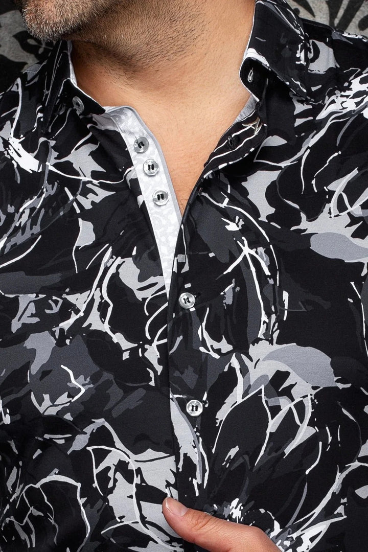 Au Noir Stretch Shirt | Belmonte Black