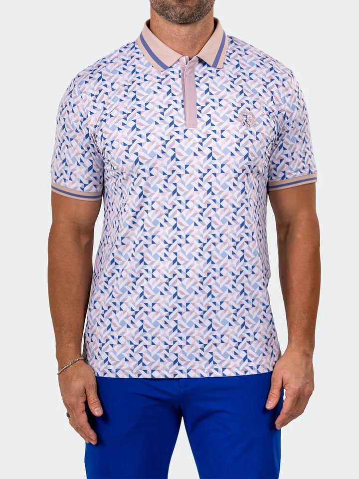 Maceoo Stretch Short-Sleeve Polos | Golf Polo Marthyr0009 White
