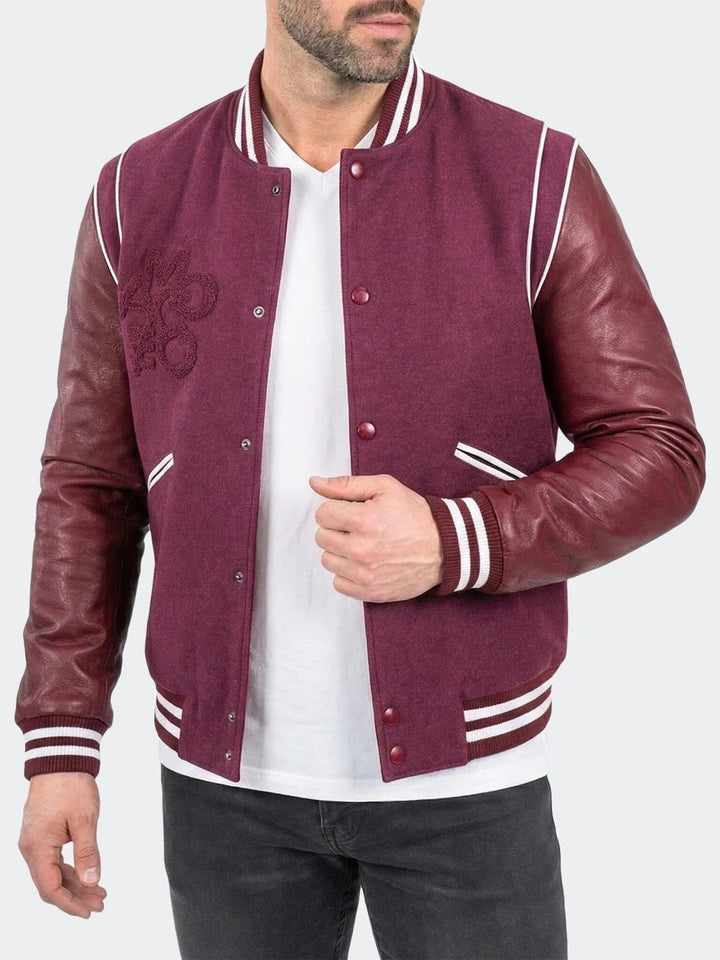 Maceoo Jacket | Leather Marthyr036 Red