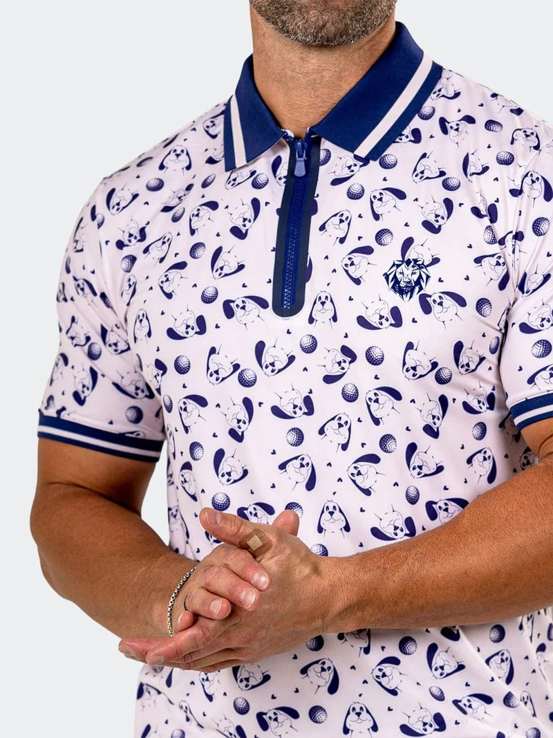 Maceoo Stretch Short-Sleeve Polos | Golf Polo Marthyr0006 White